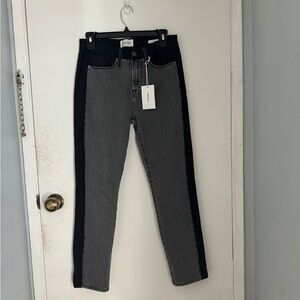 NWT Frame Black and Gray Jeans